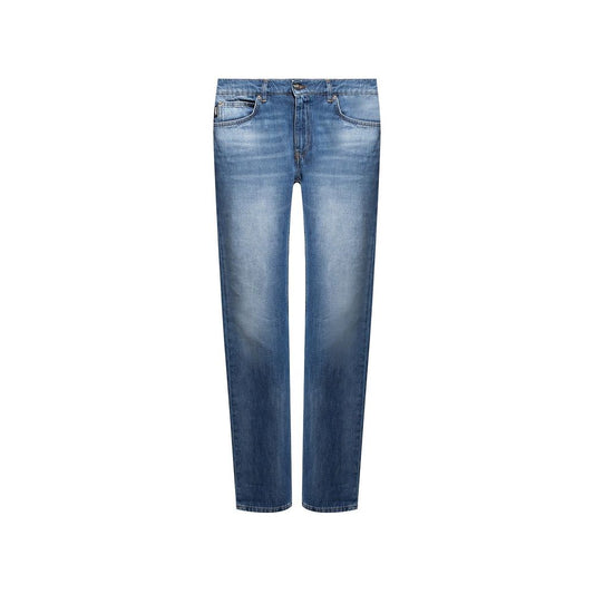 Versace Blue Cotton Jeans Denim