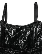 Dolce & Gabbana Black Sleeveless Romper Jumpsuit Dress