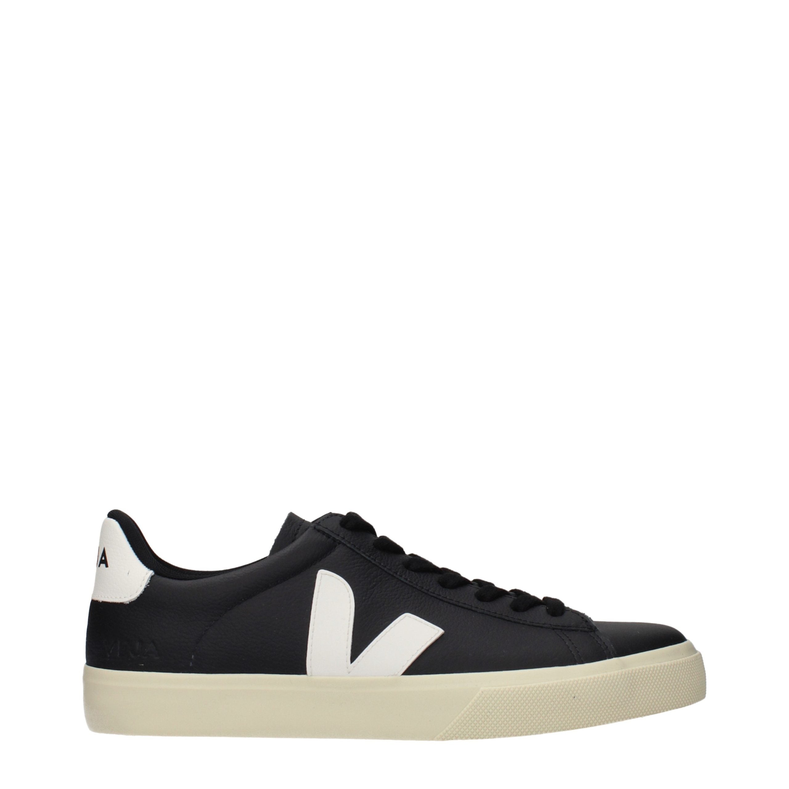 Veja Black Leather Low Top Sneakers Veja