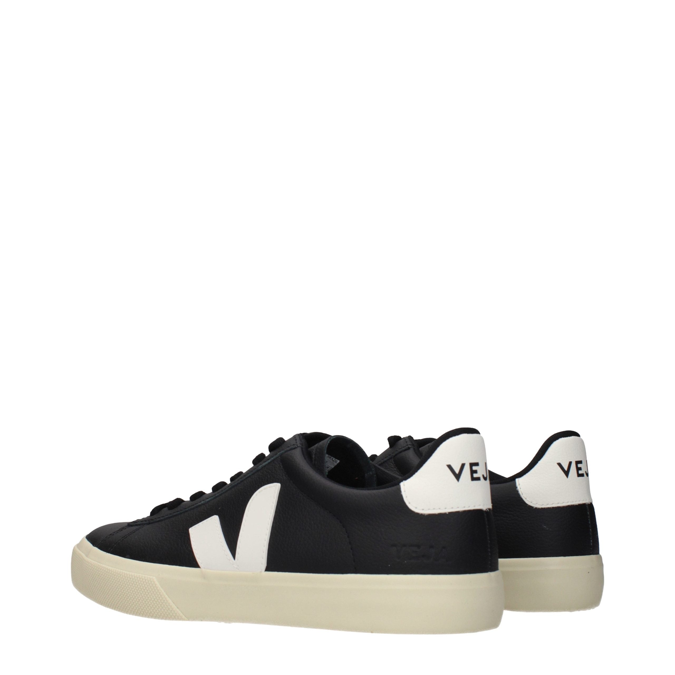 Veja Black Leather Low Top Sneakers Veja