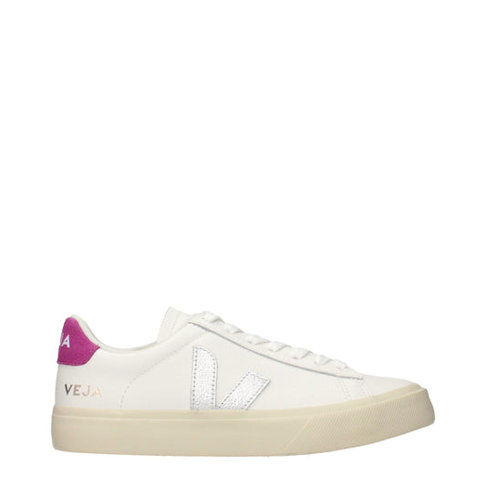 Veja White Leather Low Top Sneakers Veja