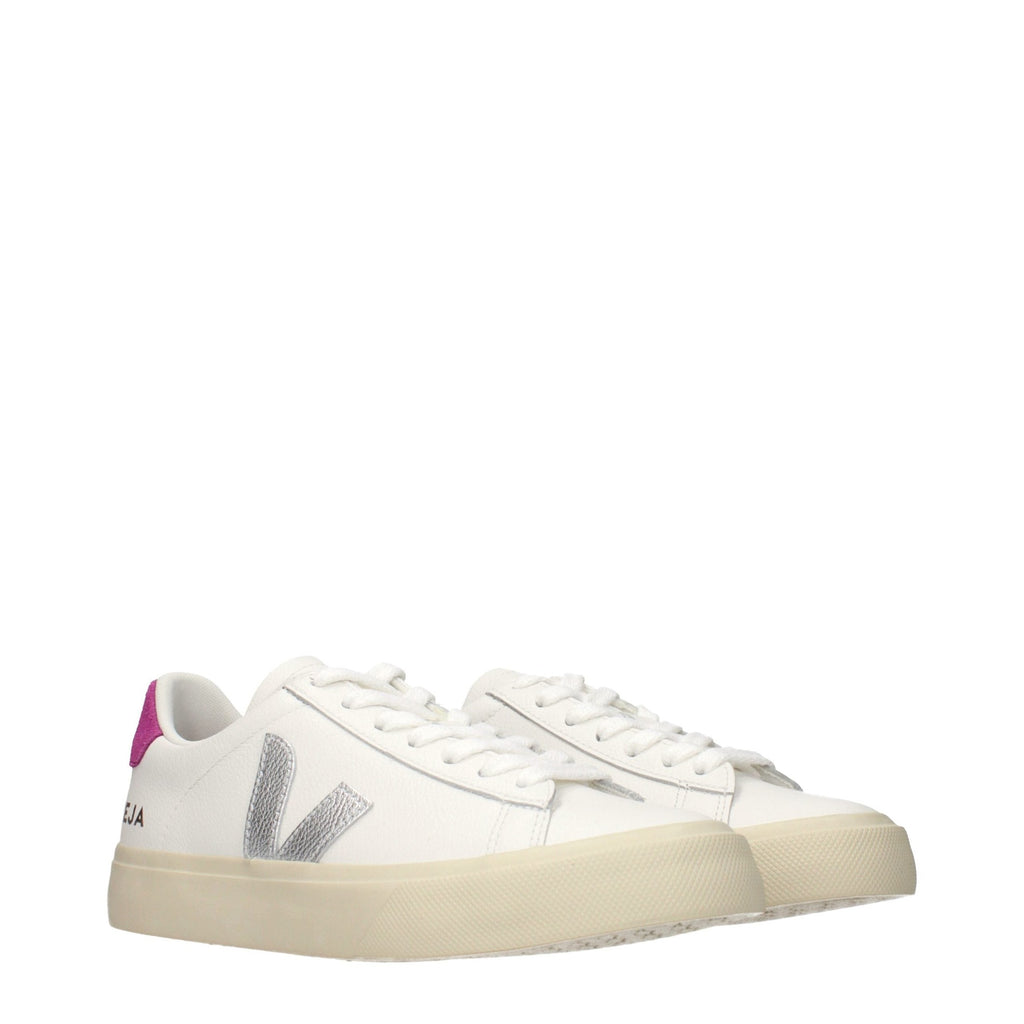 Veja White Leather Low Top Sneakers Veja