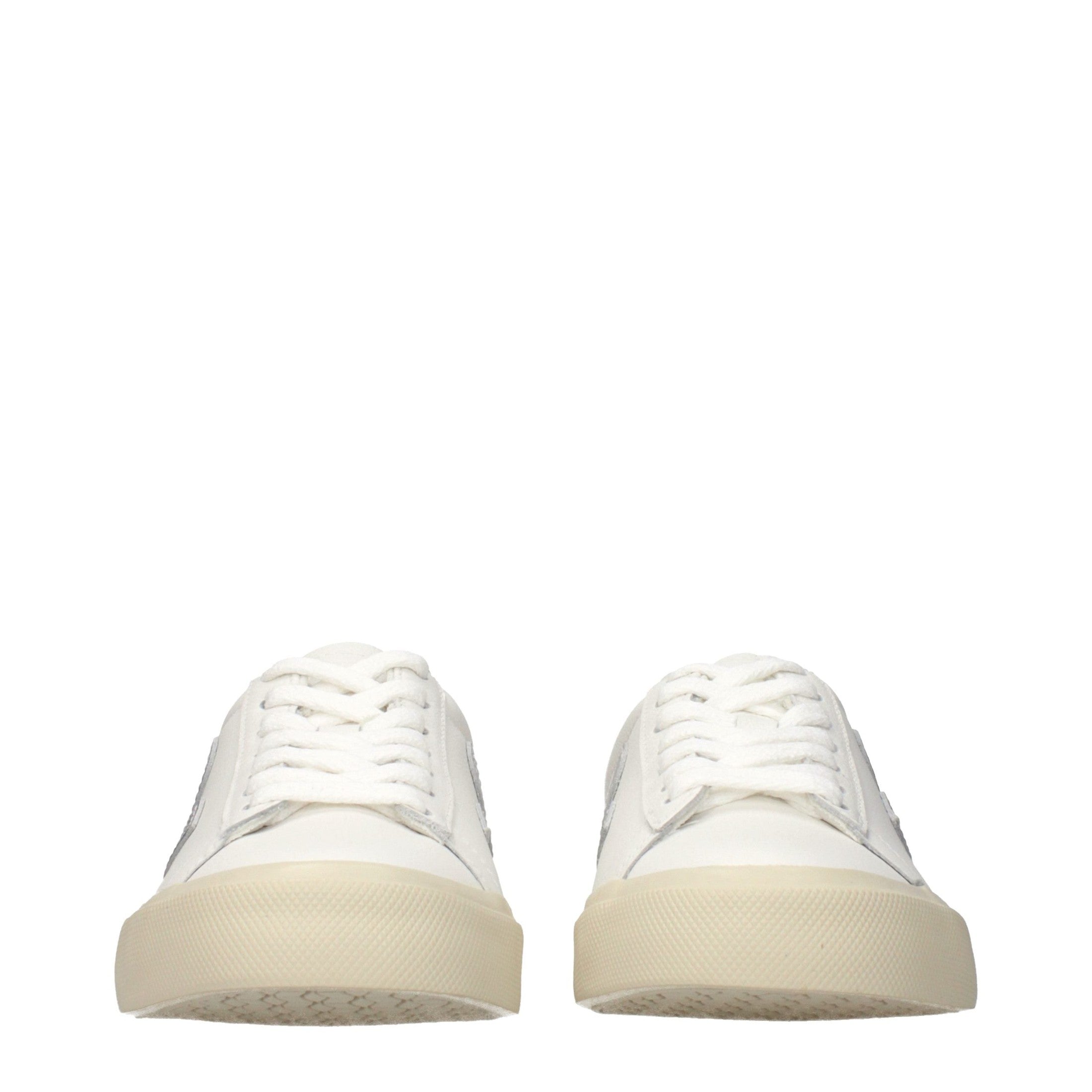 Veja White Leather Low Top Sneakers Veja