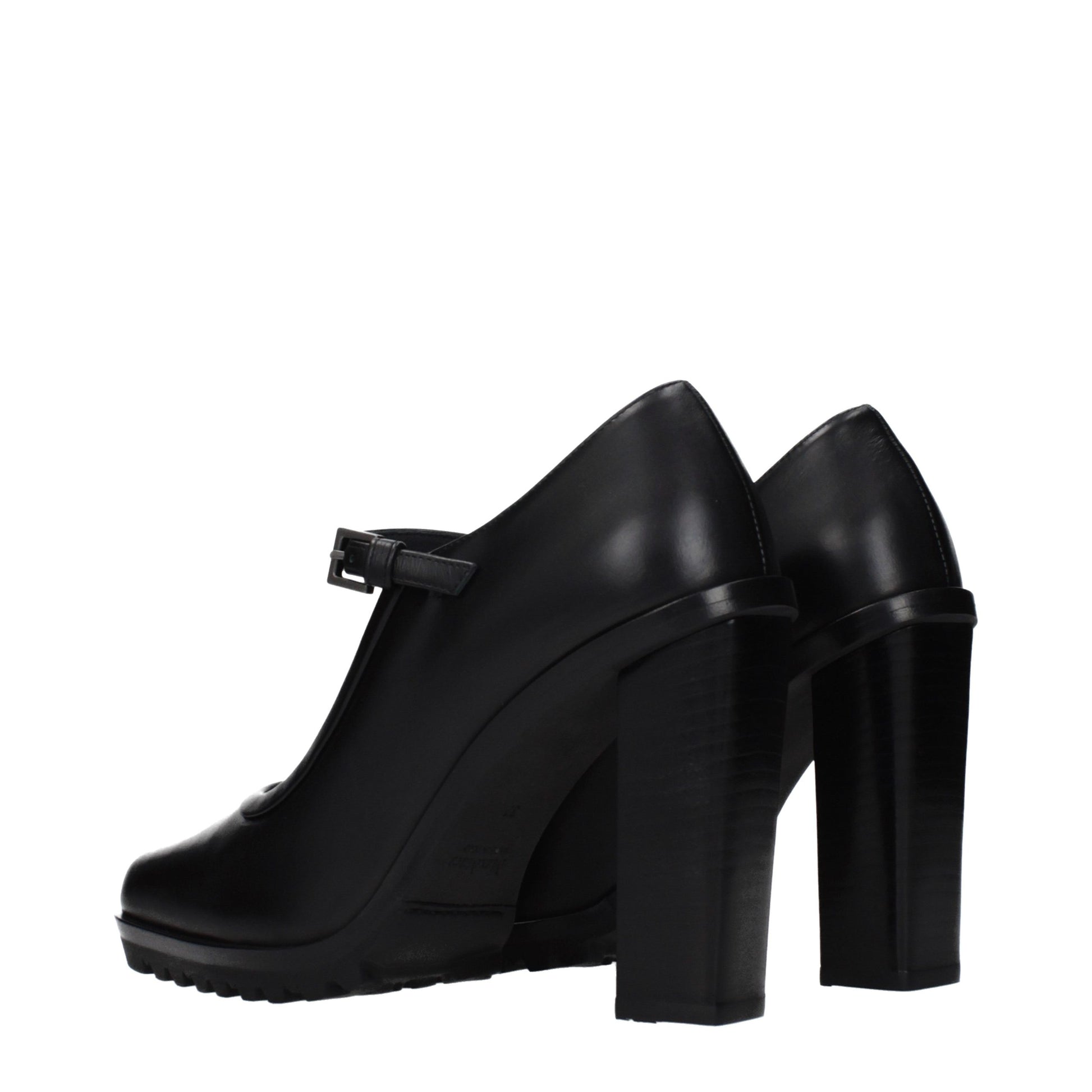 Max Mara Black Leather High Heel Pumps Max Mara