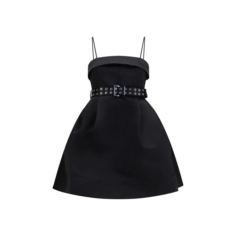 Ganni Black Polyester Casual Dress Ganni