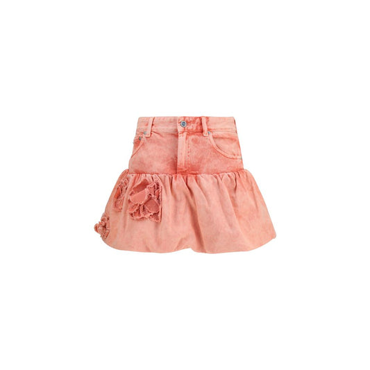 Ganni Multicolor Cotton Mini Skirt Ganni
