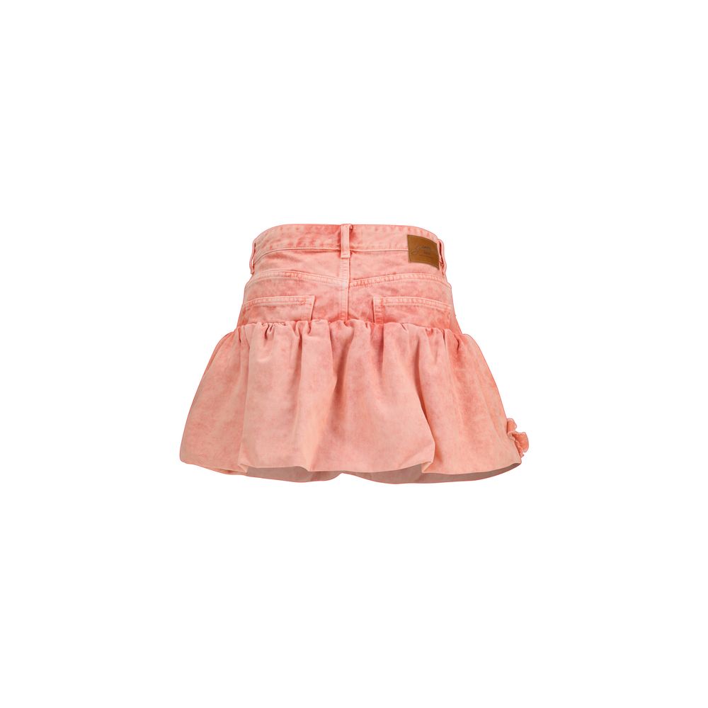 Ganni Multicolor Cotton Mini Skirt Ganni