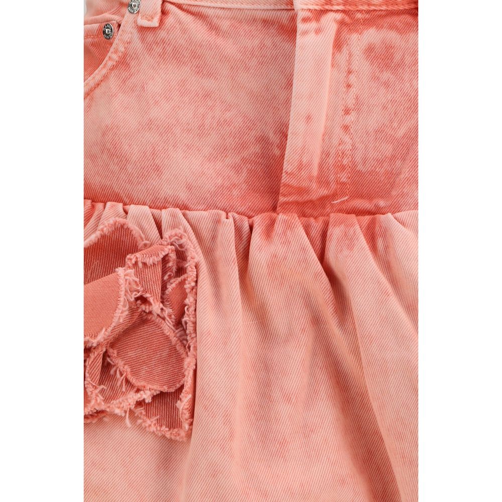 Ganni Multicolor Cotton Mini Skirt Ganni