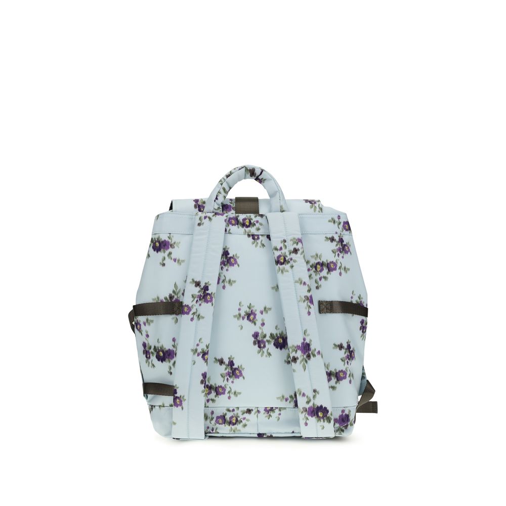 Ganni Blue Polyester Backpack Ganni