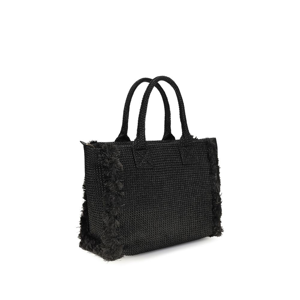 PINKO Black Raffia Shoulder Bag PINKO