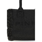 PINKO Black Raffia Shoulder Bag - Eljoys Fashion 