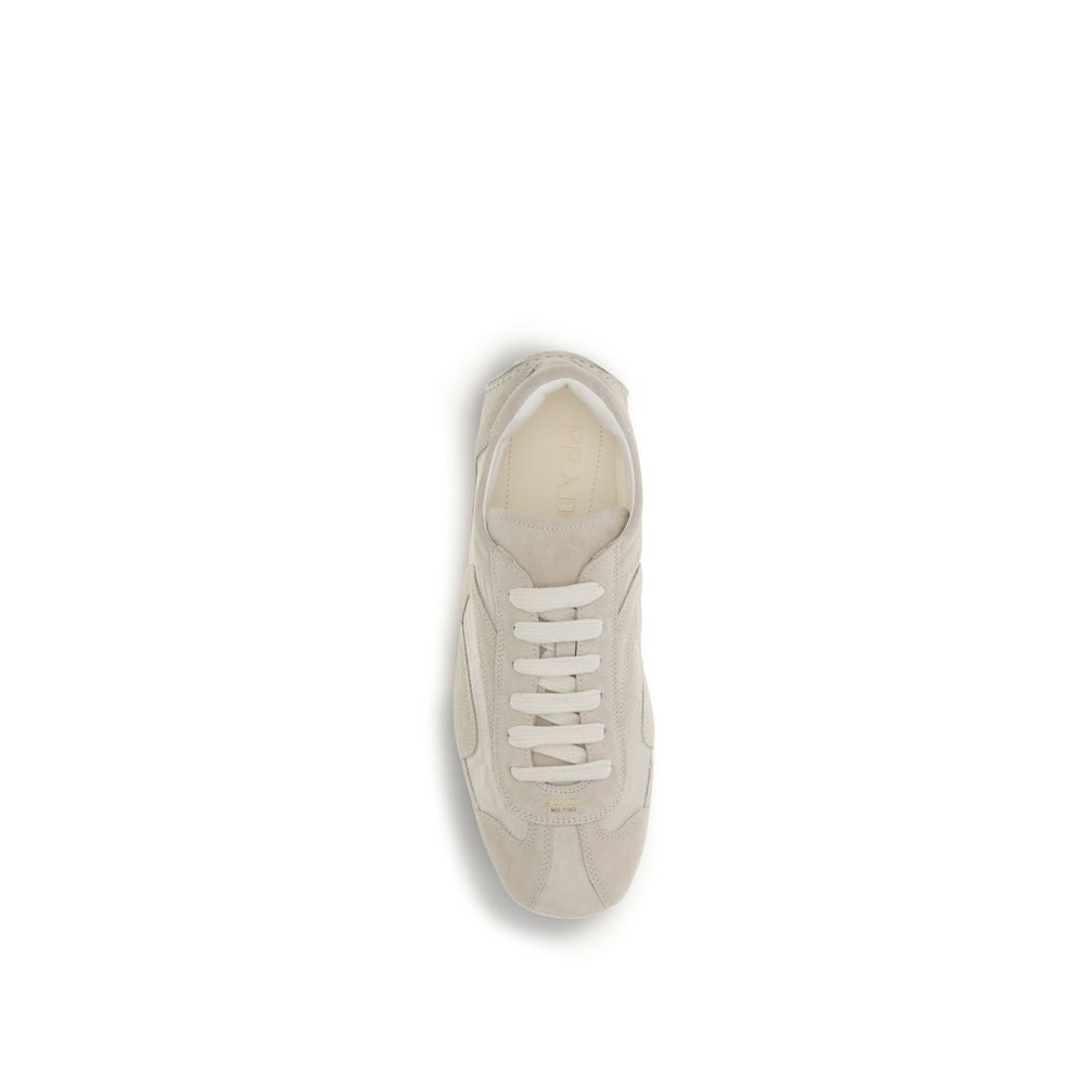 Prada Beige Calf Leather Bos Taurus Sneakers Prada