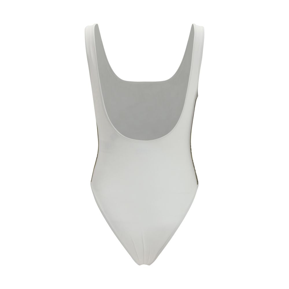 Burberry White Polyamide One-Piece Swimsuit Burberry