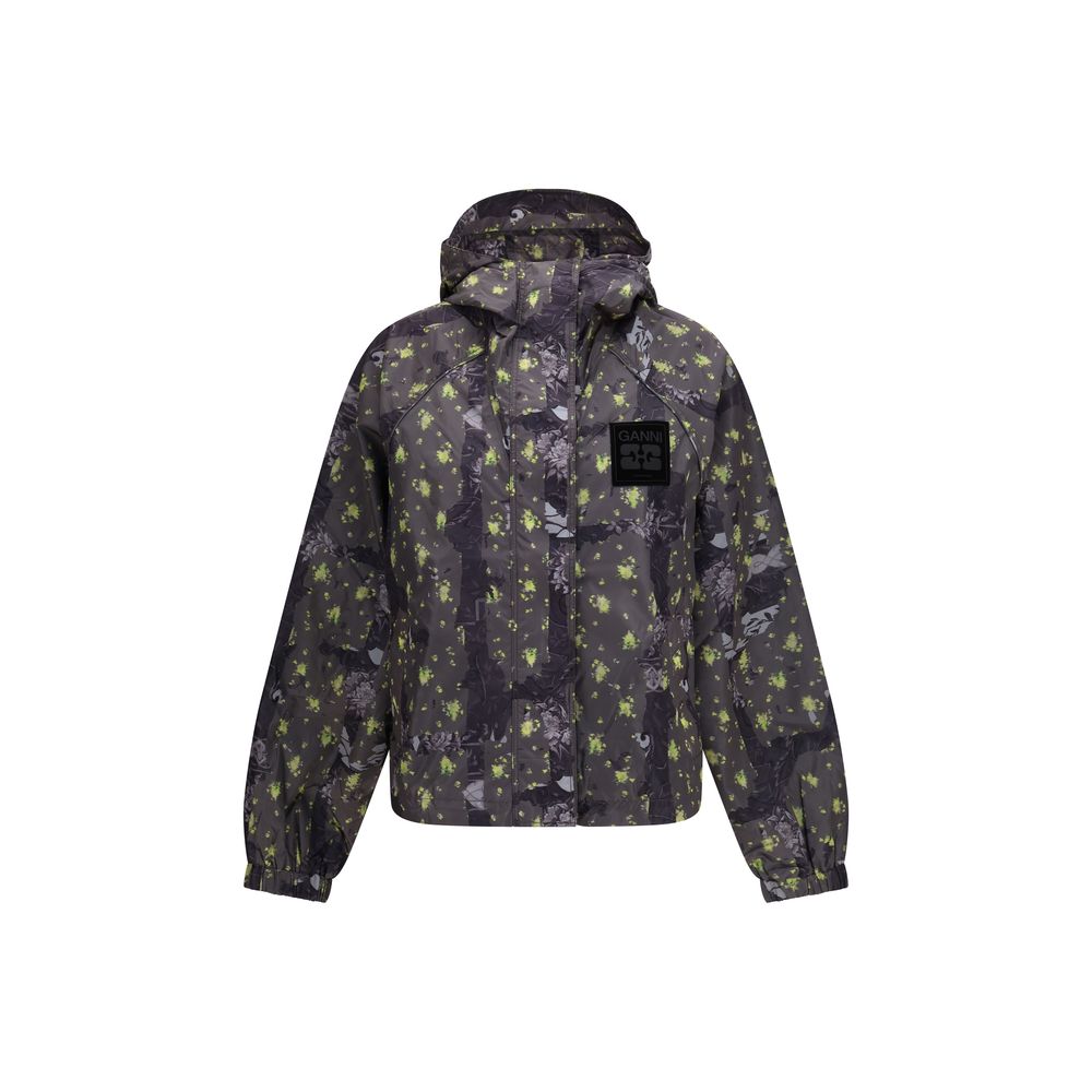 Ganni Multicolor Nylon Shell Jacket Ganni