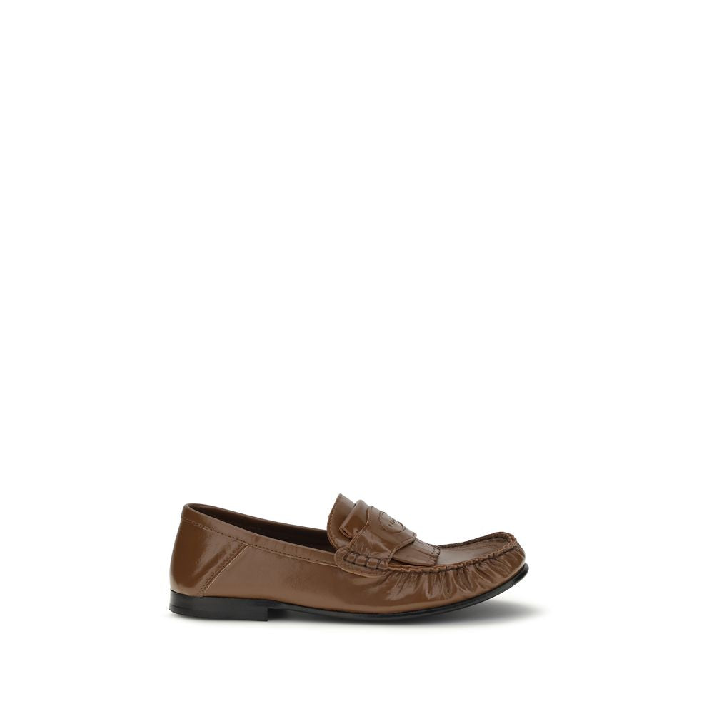 Marni Brown Lamb Ovis Aries Aries Slip-On Loafers Marni