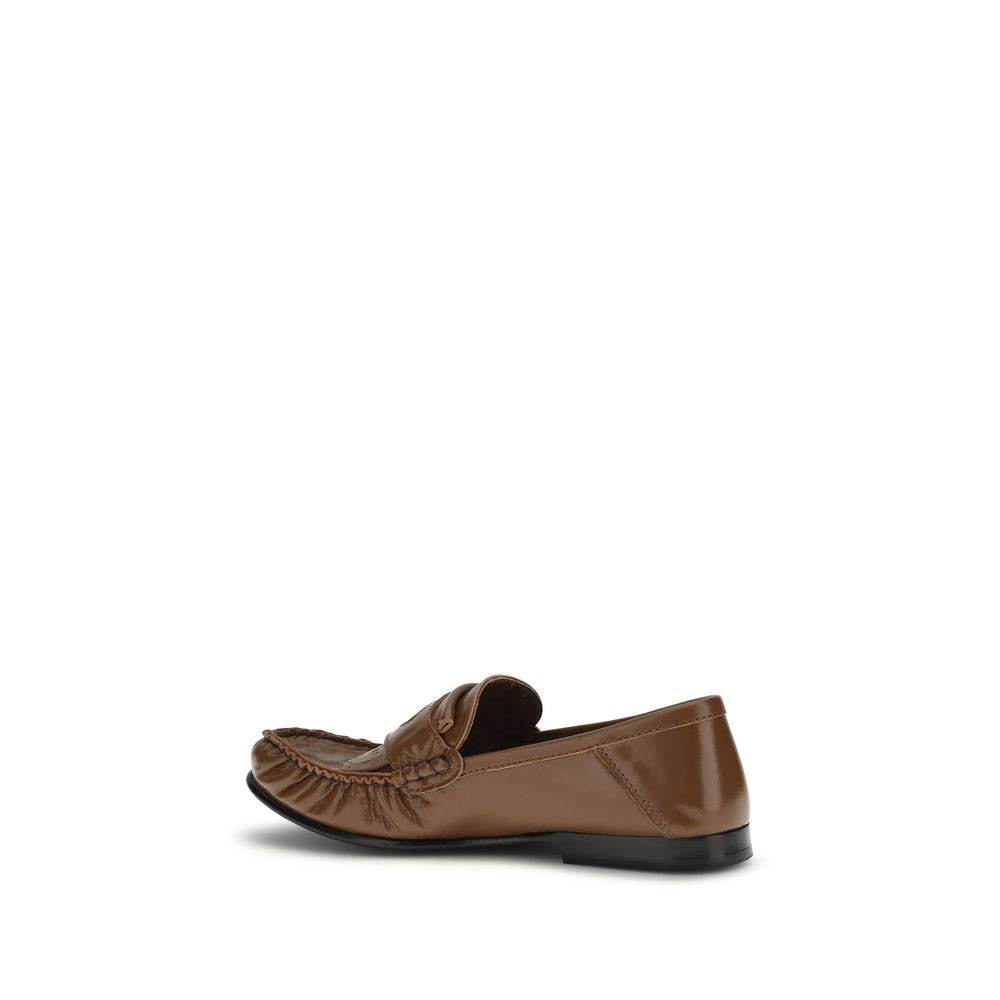 Marni Brown Lamb Ovis Aries Aries Slip-On Loafers Marni