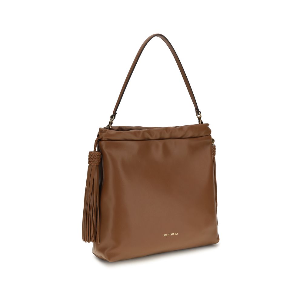 Etro Brown Lamb Ovis Aries Aries Shoulder Bag Etro