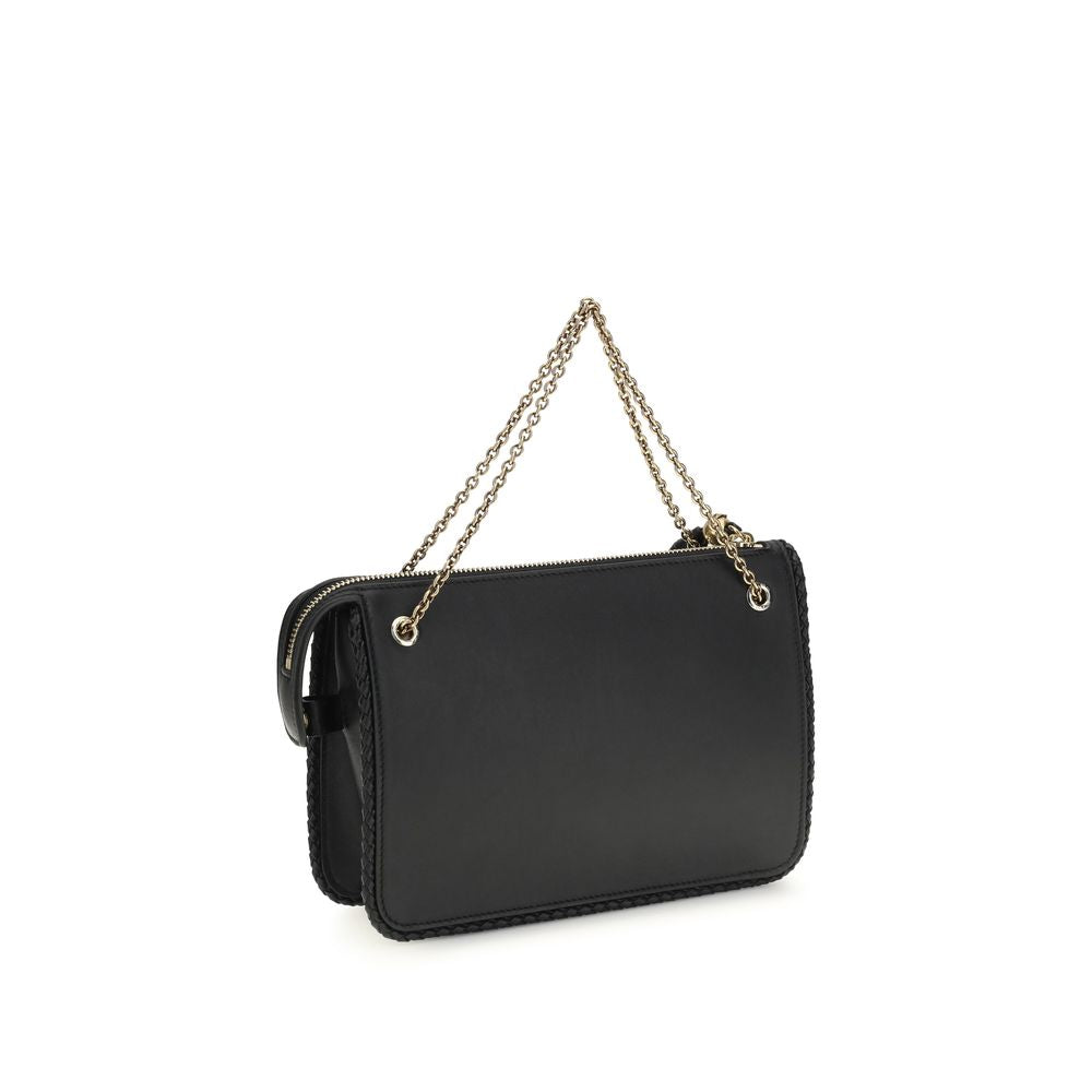 Etro Black Calf Leather Bos Taurus Clutch Bag Etro