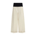 Darkpark Beige Cotton Casual Pants Darkpark
