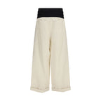 Darkpark Beige Cotton Casual Pants Darkpark