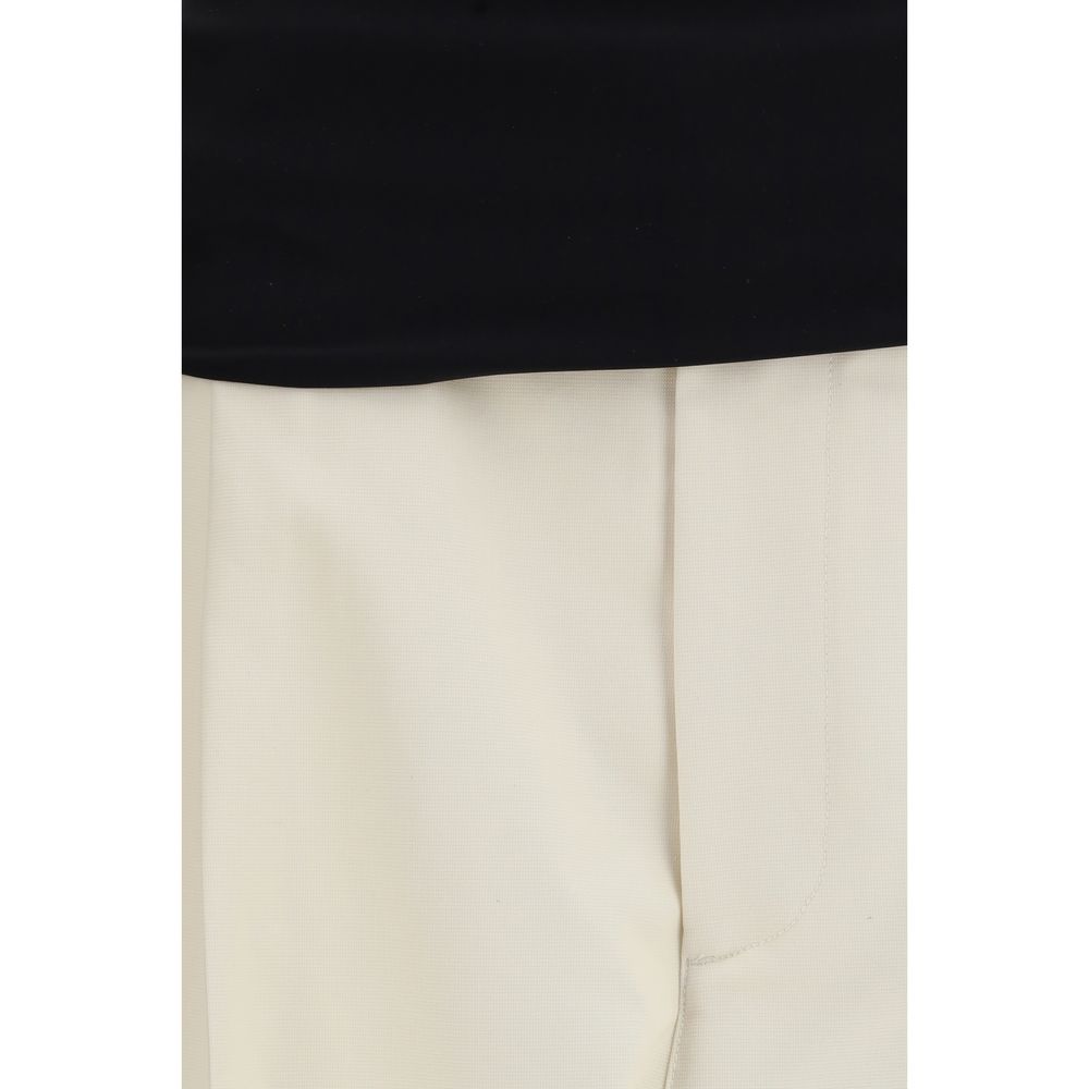 Darkpark Beige Cotton Casual Pants Darkpark