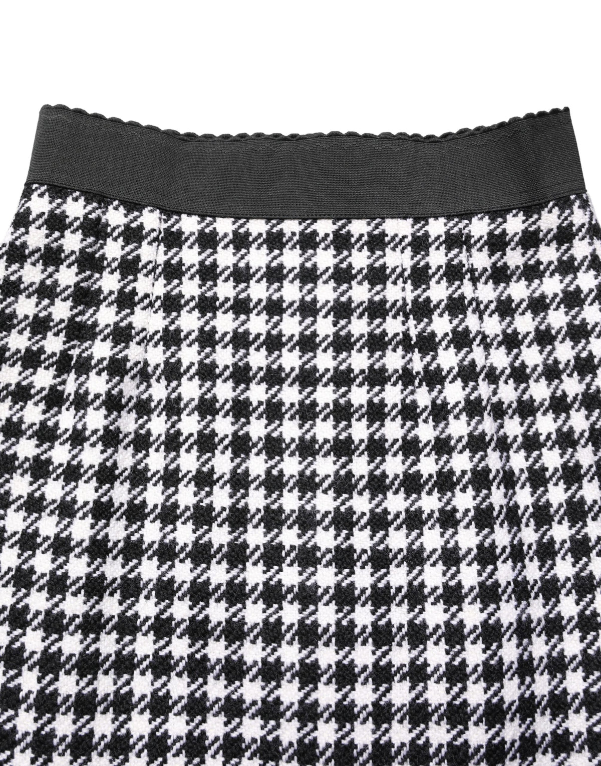 Dolce & Gabbana Black White Houndstooth HighWaist Mini Skirt - Eljoys Fashion 