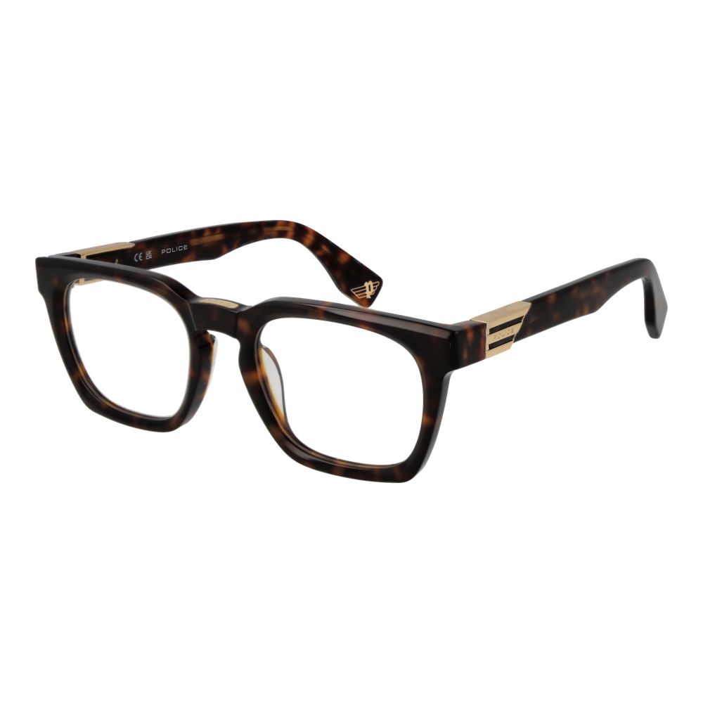 Police Brown Cellulose Acetate Glasses Frames