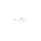 David Beckham gold metal glasses frames displayed on a white background, showcasing sleek design and modern eyewear style.