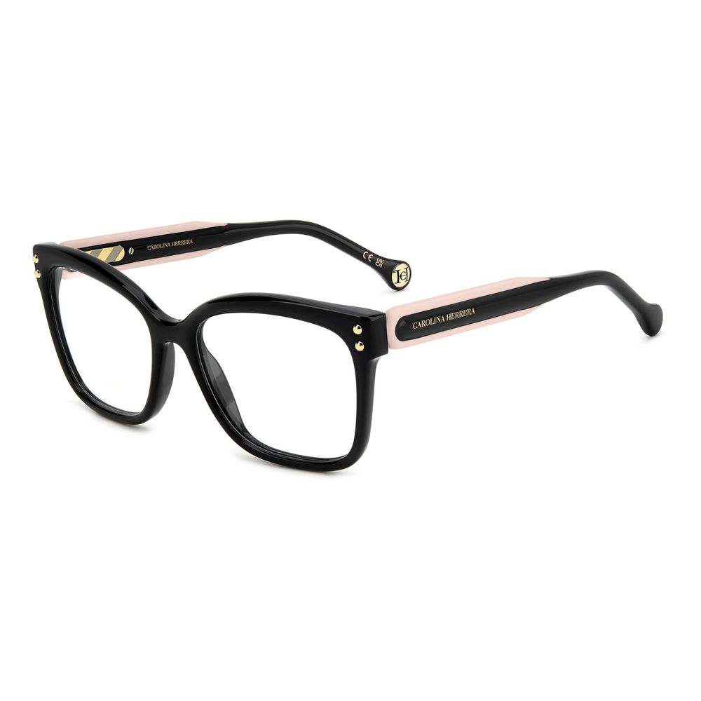 Carolina Herrera Black Acetate Glasses Frames