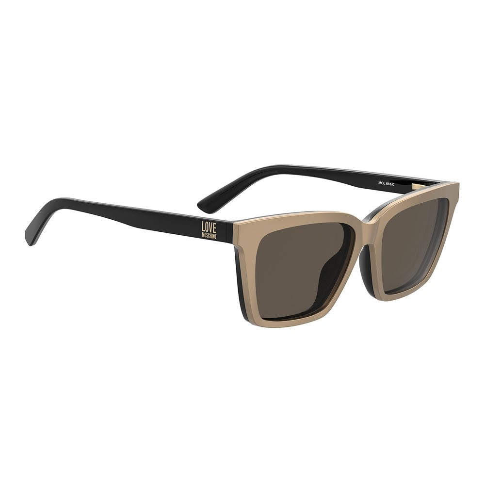 Love Moschino Black Acetate Glasses Frames