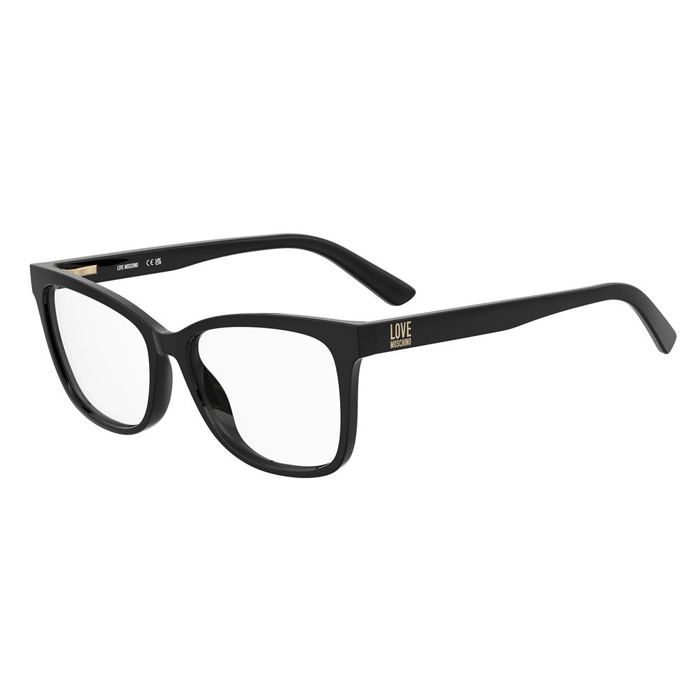 Love Moschino Black Plastic Glasses Frames