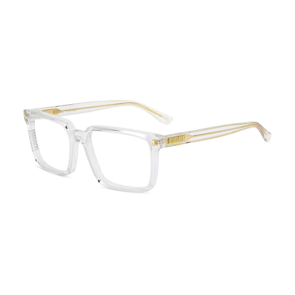 Dsquared² transparent acetate glasses frames with clear design and modern style, featuring sleek, lightweight construction.