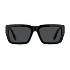 Black Marc Jacobs acetate glasses frames with clear lenses, stylish and lightweight eyewear for everyday wear.
