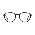 David Beckham black acetate glasses frames with sleek design and clear lenses, stylish eyewear for everyday wear.
