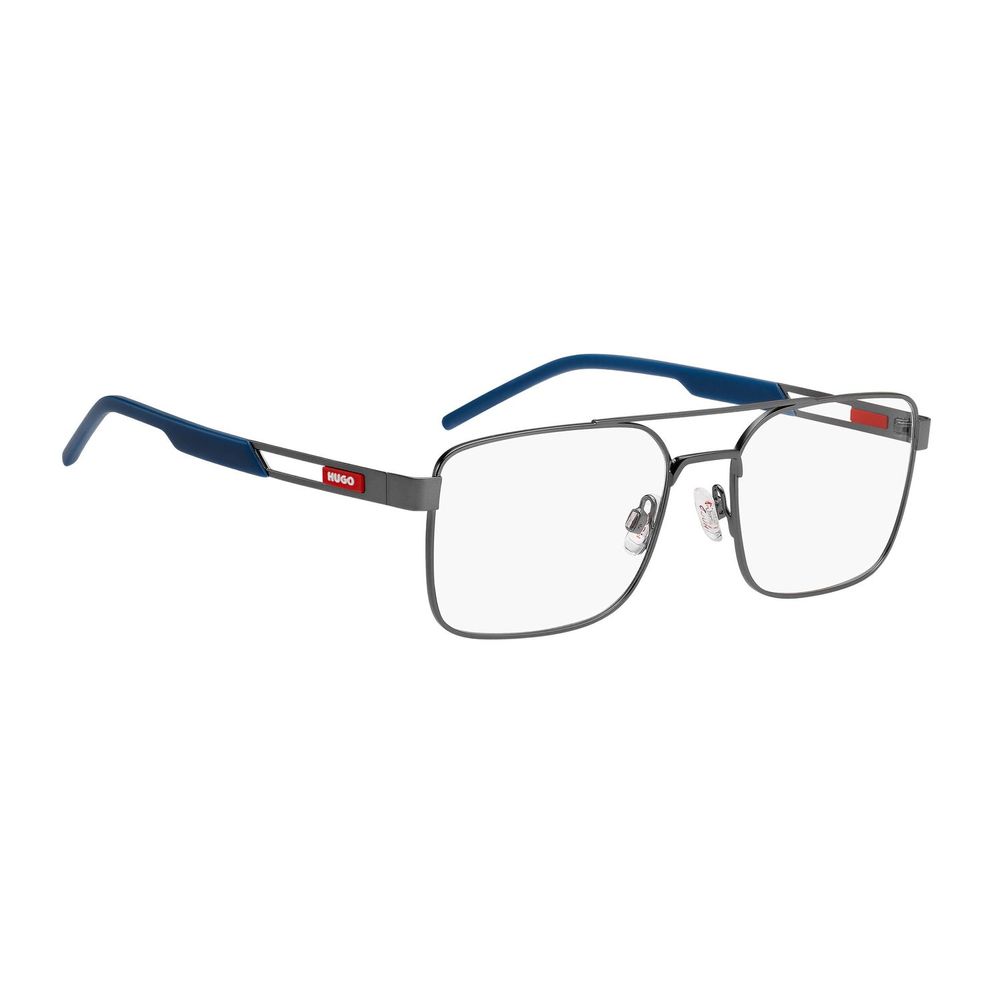 Hugo Boss Silver Metal Glasses Frames