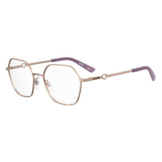 Love Moschino Rose Gold Metal Glasses Frames