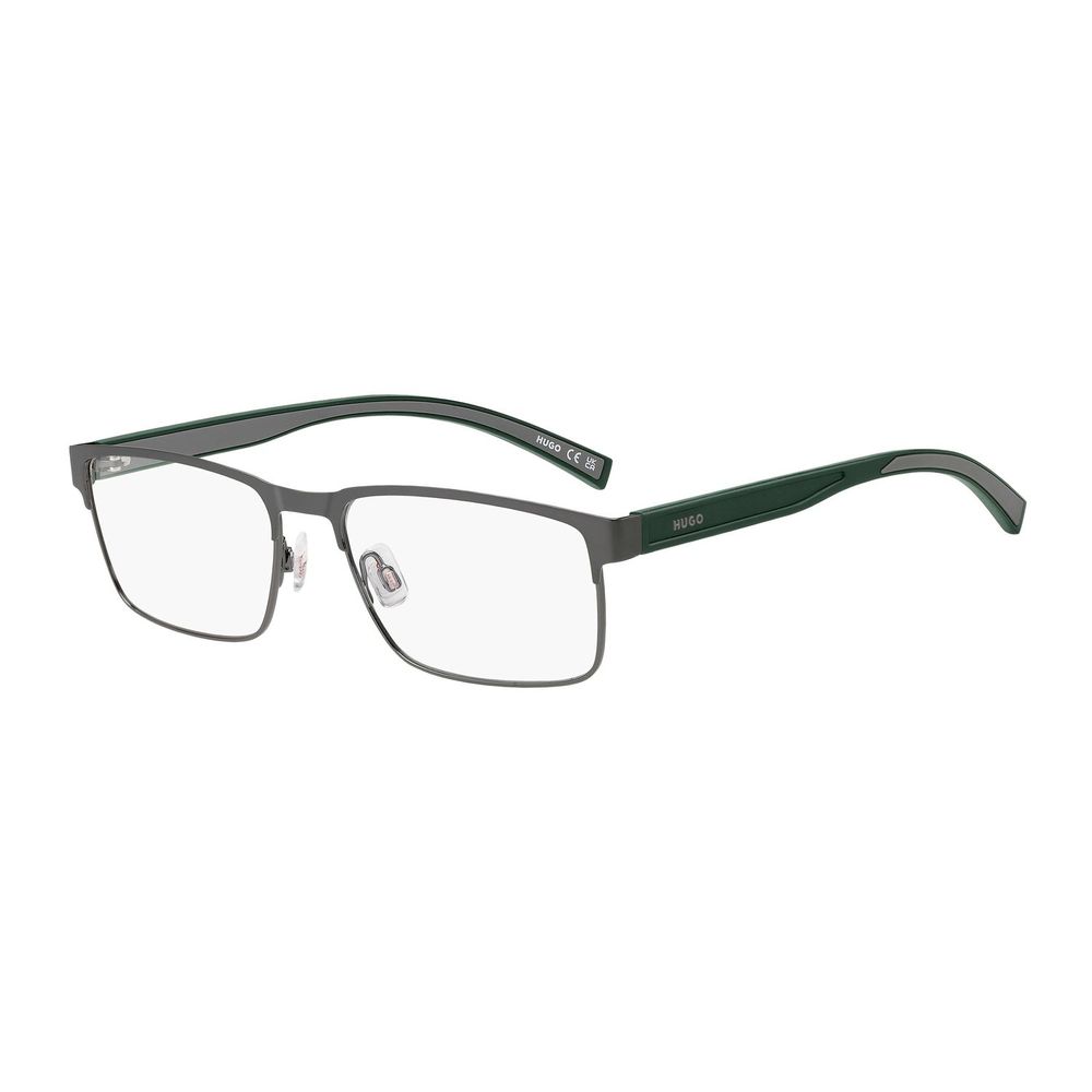 Hugo Boss Gray Steel & Aluminum Glasses Frames