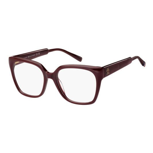 Tommy Hilfiger Burgundy Acetate Glasses Frames Tommy Hilfiger