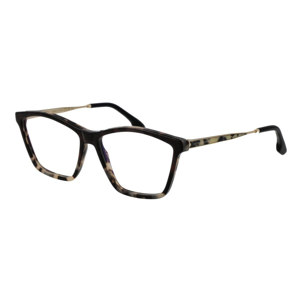 Victoria Beckham Brown Metal Glasses Frames