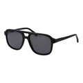 Replay black acetate sunglasses with rounded frames and dark lenses, stylish eyewear for casual and outdoor wear.