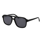 Replay black acetate sunglasses with rounded frames and dark lenses, stylish eyewear for casual and outdoor wear.