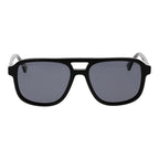 Replay black acetate sunglasses with rounded frames and dark lenses, stylish eyewear for a modern look.
