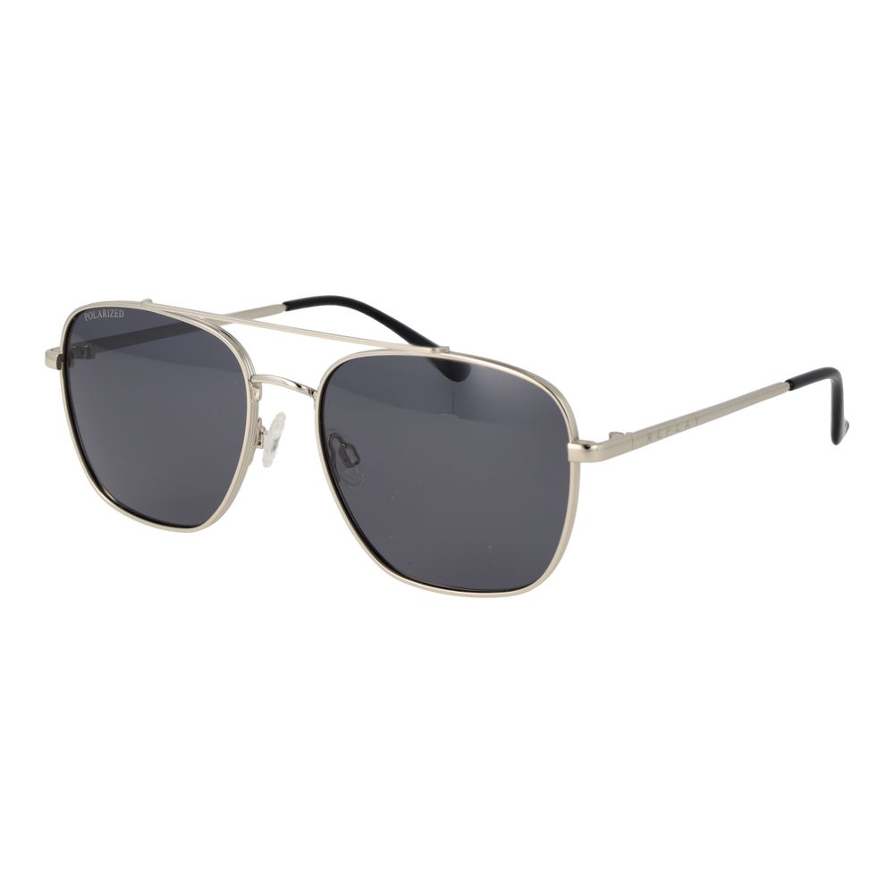 Replay silver metal sunglasses with sleek frame and dark lenses, stylish accessories for a modern look.