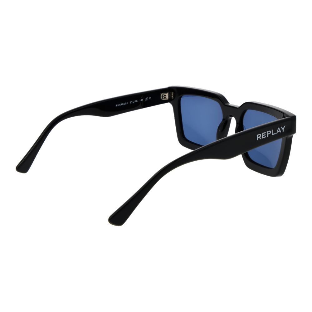 Replay Black Acetate Sunglasses Replay