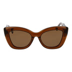Replay brown acetate sunglasses with rounded frames and metal accents, designed for stylish sun protection.