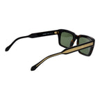 Replay black acetate sunglasses with rounded frames and dark tinted lenses, stylish eyewear for modern fashion.