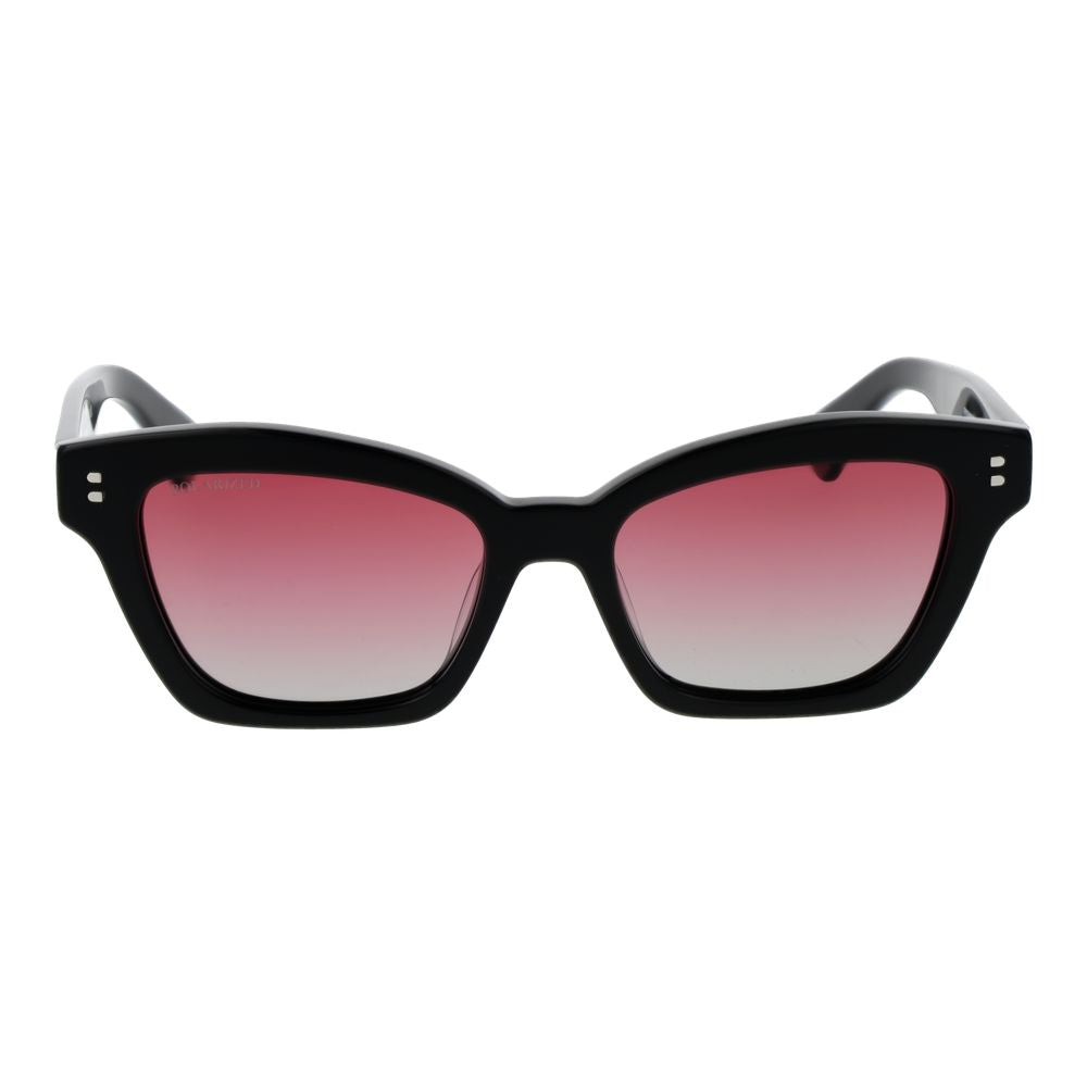 Replay black acetate sunglasses with rounded frames and dark tinted lenses, stylish accessories for sun protection and fashion.