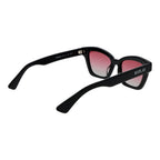 Replay black acetate sunglasses with dark tinted lenses and thick frame, stylish and modern eyewear for men.