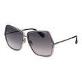 Max Mara gray metal sunglasses with sleek frames and tinted lenses, stylish eyewear for sun protection and fashion.