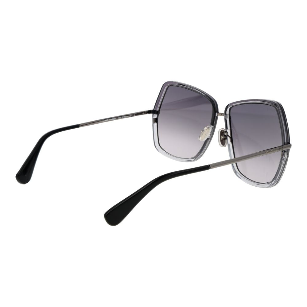 Max Mara gray metal sunglasses with sleek frame and tinted lenses, stylish and lightweight for everyday wear.